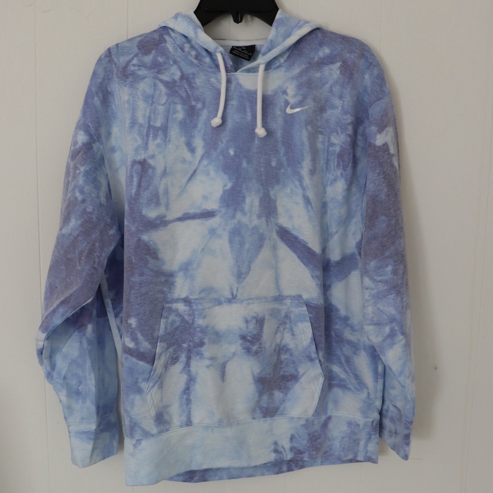 Nike Blue Tie-Dye Hoodie